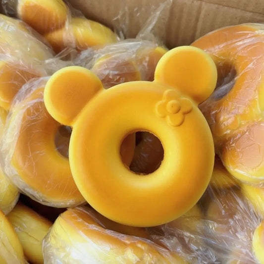 Funny Donut Vent Squeezing Toys Bear Ears Slow Rebound Baking Pinch Toy Relaxed Anti-Fidget Cartoon Pinch Toy Children