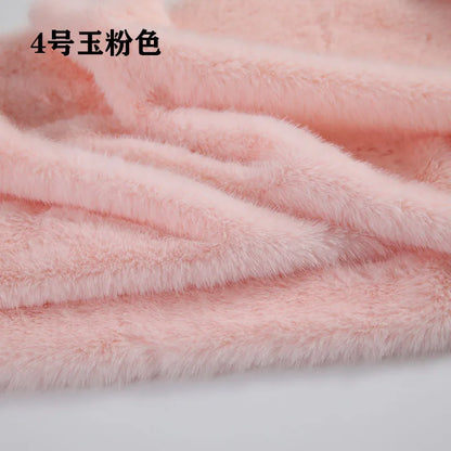 40Colours 2cm Imitation Mink Plush Fur Fabric Doll Manual DIY Counter Scarf Cuddle Doll Faux Fur Fabric 50*50