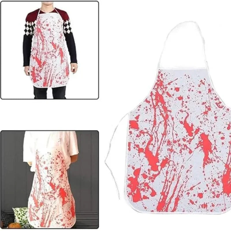 Halloween Horror Party Apron Butcher's Blood Apron Halloween Party Dress Up Role Playing Props Party Dress Up Supplies
