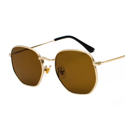 Fashion Hexagon Sunglasses Women Men 2025 Square Metal Frame Designer Sun Glasses for Driving Sunglass UV400 Protection Outdoor