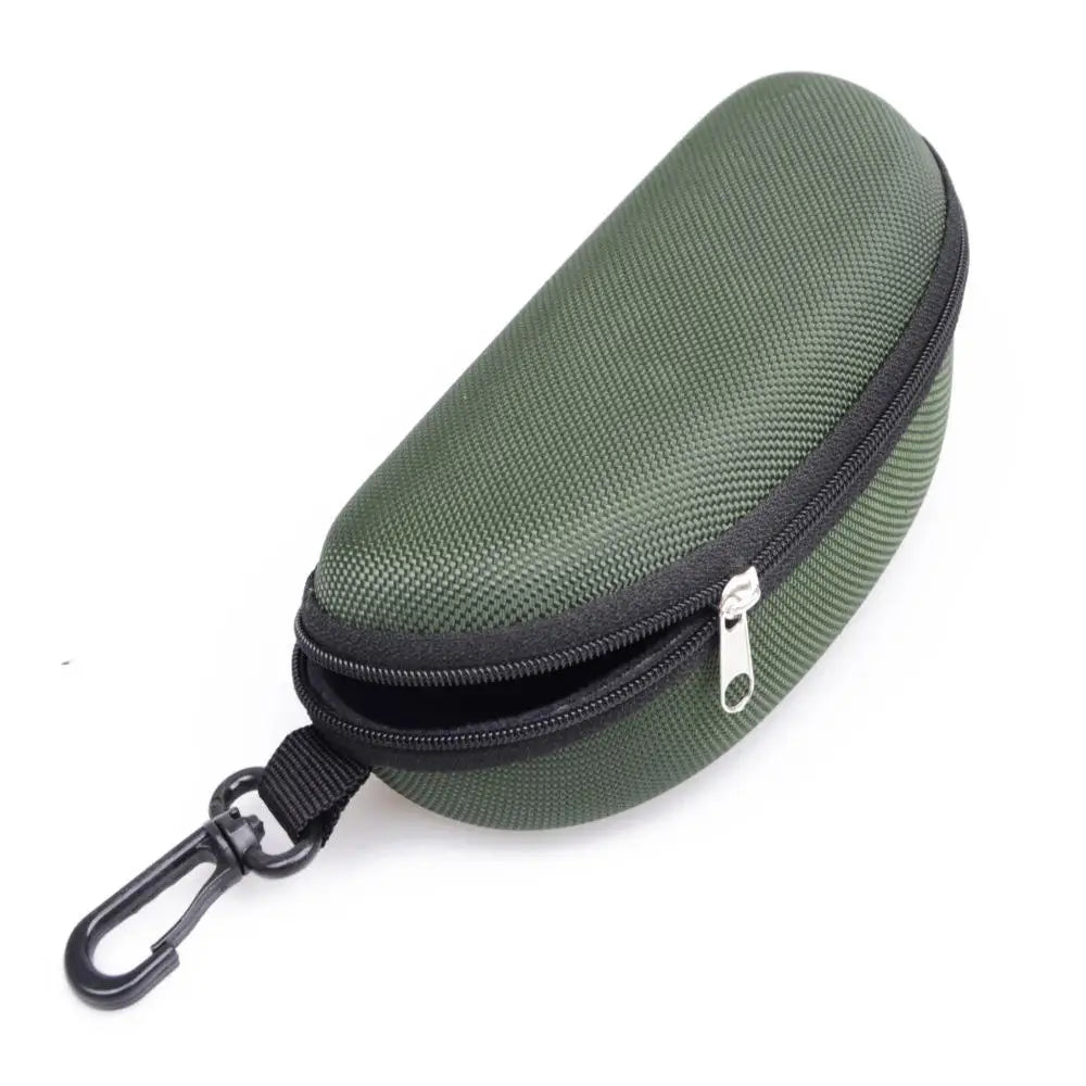 KLASSNUM Portable EVA Glasses Case With Carabiner Hook Colorful Sunglasses Hard Case Zipper Eyeglasses Protector Box Holder New