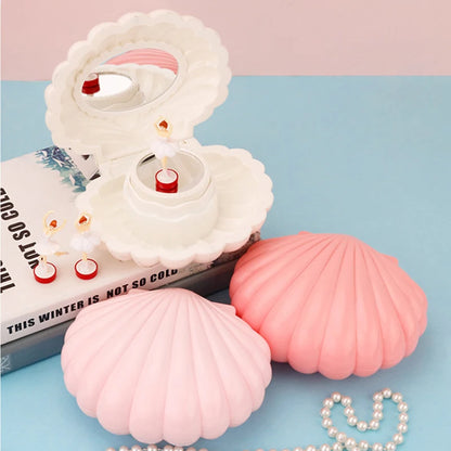 1Pc Shell Shaped Clockwork Musical Boxes Girls Dancing Ballerina Musical Box Christmas Birthday Jewelry Box Gifts Ornaments