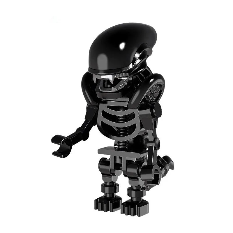 Halloween Horror Movie Terrible Leatherface Slender Man Midnight Ring Model Blocks Construction Building Brick Toys for Children