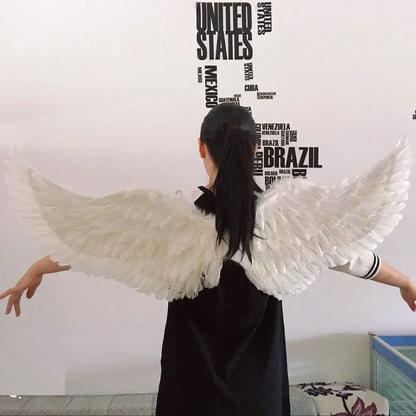 Princess Women Kids LED Glow Light Angel Feather Wing Fairy Girls Props Party Costume Wedding Decoration Christmas  Halloween