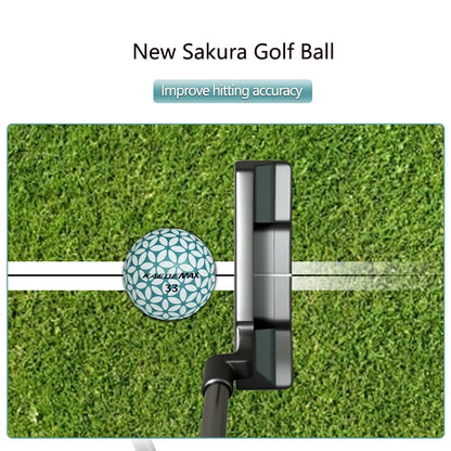 Kaede Sakura Golf Balls for Ladies Long Distance Triple Layer 9pcs Set Golf Ball Sports & Entertainment Equipment