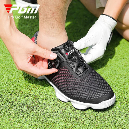 PGM Golf Sports Men's Shoes Waterproof Fashion Casual Sneakers Quick Lacing Breathable Non-Slip XZ106 Wholesale