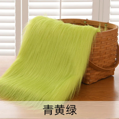 Dolls Long Plush Fabric Per Meter for Upholstery Coats Chair Cover Sewing Plain Fashion Fur Textile Needlework Thick Comfortable