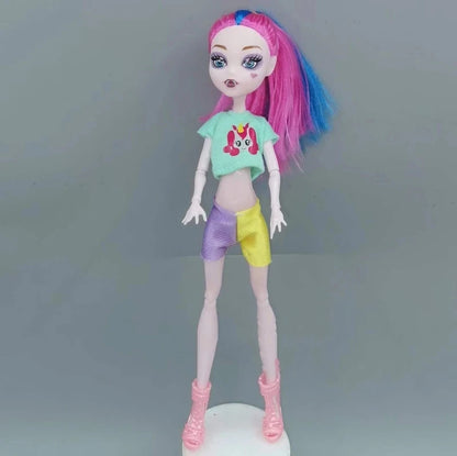 Girls Play House Toys 12 Joints Movable Children Girls Princess Elf Monster Doll Personalized Fashion Cool Princess Dolls Gifts