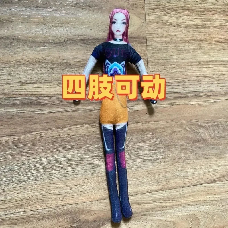 New in Stock Kpop Demon Hunters Saja Boys Rumi Mira Zoey Plush Doll Cute Cotton Anime Peripherals Toy Halloween Christmas Gift