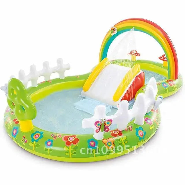 Swimming Children's Inflatable Big Pool Floats Slide Dinosaur Castle Pools Summer Play Piscina Water Toys Games Kids for Baby