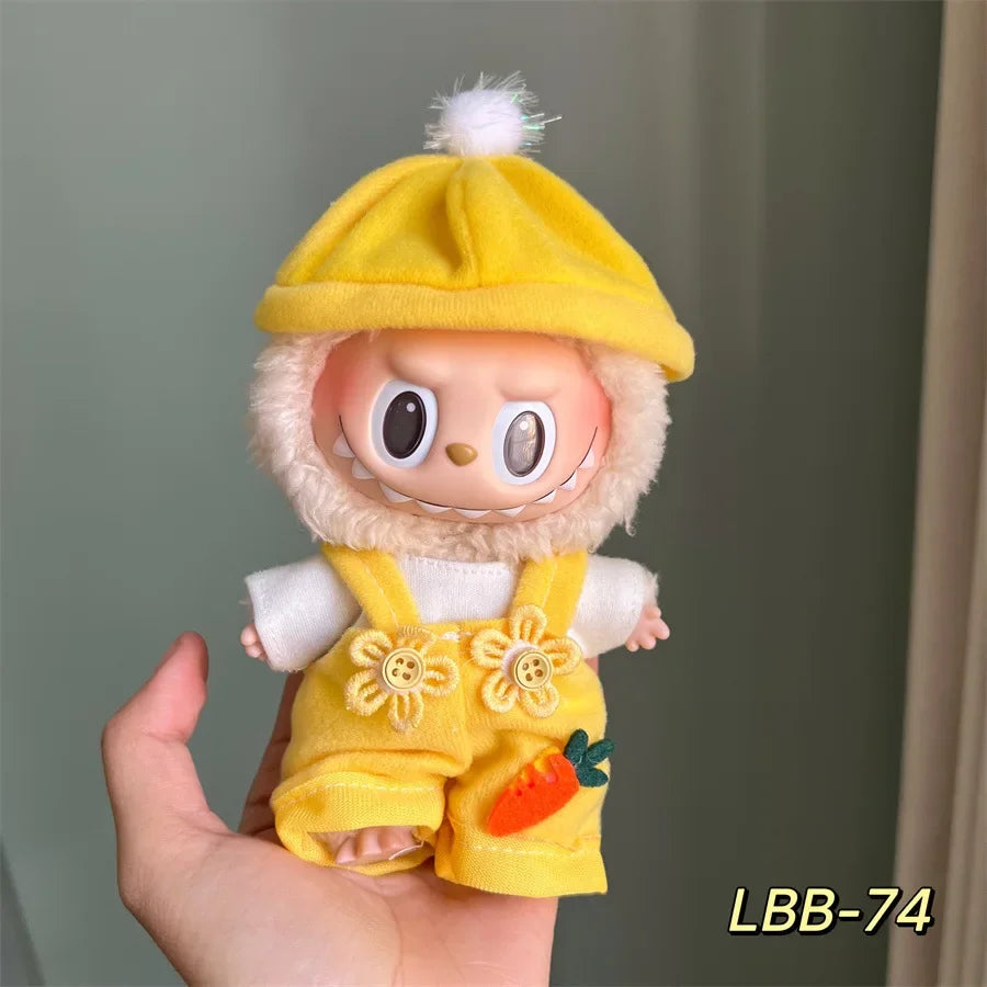 Mini Doll'S Clothes Outfit Accessories for Korea Kpop Exo 15-17cm Labubu Idol 10cn Cotton Doll Replacement Suit Clothing Gift