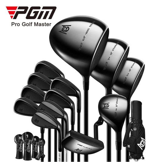 PGM MTG062 Golf Clubs Set Complete Set Right Handed for Men Full 13 Clubs With Wedge Black Golf Club Set