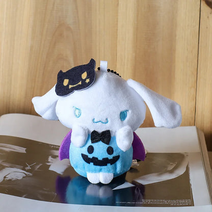 2023 New Sanrio Cinnamoroll Kuromi Halloween Cape Plush Pendant Doll Cute Doll School Bag Ornament Keychain Children's Gift