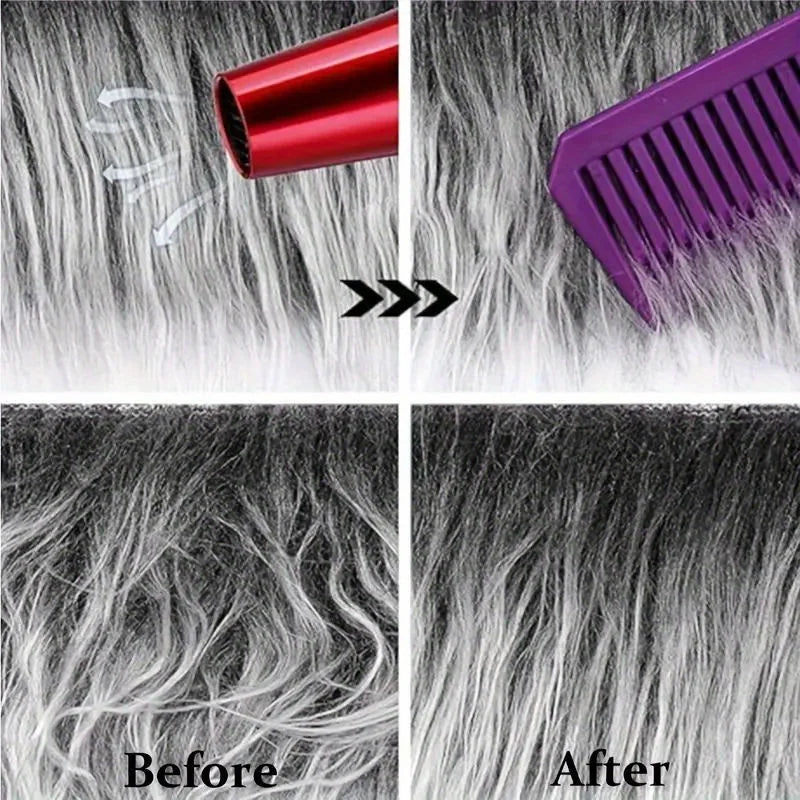 10*10in Artificial Fur Square Fabric Sewing Fabric Beard Hair Toy Doll Handmade DIY Decoration Christmas Halloween Thanksgiving