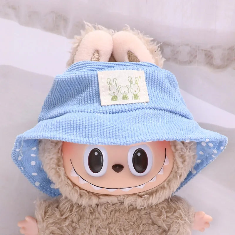 17cm Cute Mini Plush Doll'S Clothes Outfit Accessories for Korea Kpop Exo Labubu Idol Dolls Sweater Hoodie Clothing DIY Kid Gift