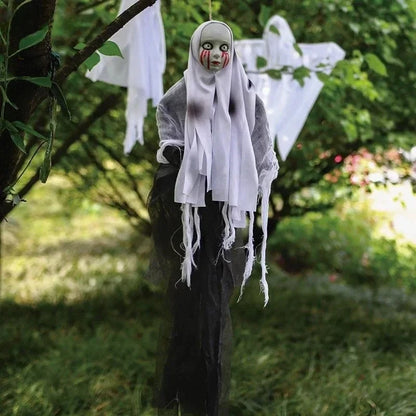 1-3pcs Halloween Hanging Ghost Decorations Skull Scary Gauze Fabric for Haunted House Porch Scary Props Terror Hanging Ornaments