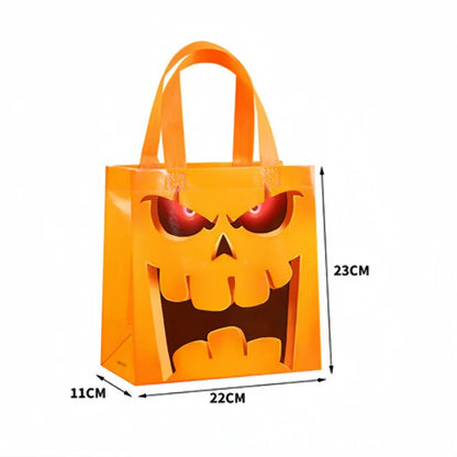 4/8/12 Pcs Non-Woven Pumpkin Ghost Handbag for Halloween Ghost Festival Prank Party Candy Gift Storage Packaging Supplies