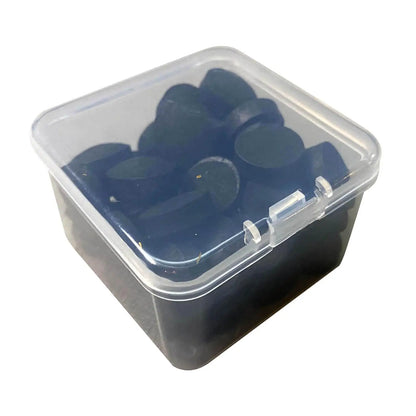 50x Leather Snooker Cue Tips Glue on Billiard Cue 0.55in for Billiard Accessories