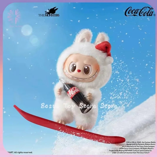 Labubu Coca-Cola Enamel Face Series Blind Box Labubu Three Generations of Figure Heart Macaron Gifts