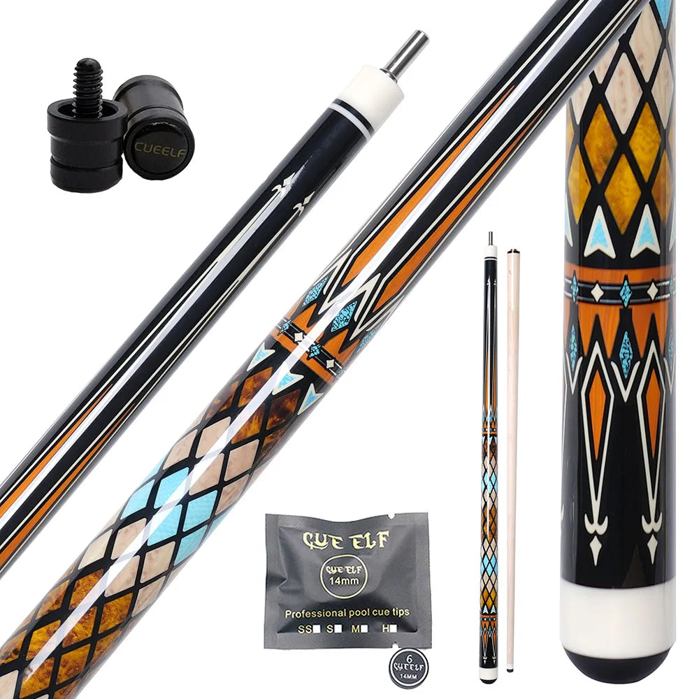 Cue Stick, Maple Carom Billiard Cue, 12mm VP2 Joint, Indoor Durable Accessory for Billiards Sport, Game Entertainment