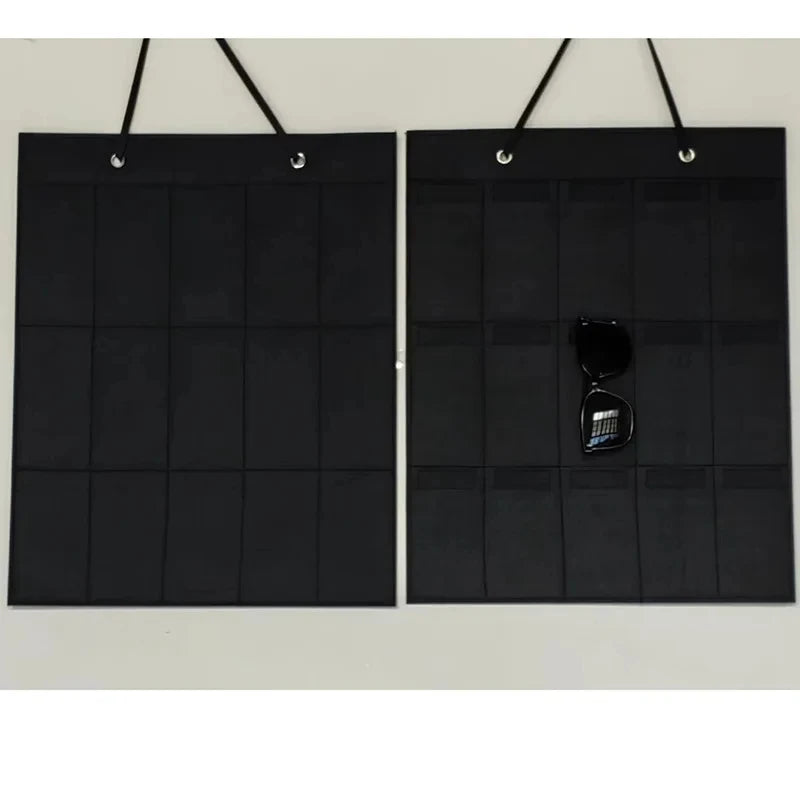 1 Pcs Sunglasses Felt Storage Hanging Bag Sunglasses Accessories Hanging Display Rack Behind the Door Wall Storage Organizer New