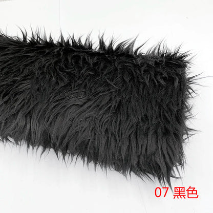 3cm Pile Length Artificial Plush Fox Fur Fabric for Making Cotton Doll Hair 40x45cm Falling Water Plush Fabric Sewing Material