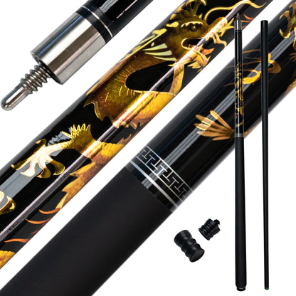 Professional Carbon Pool Cue Stick Bag With Chinese Dragon Design 12.5mm Tip Billiard Accessories  Gifts Ideal for Bars and Home