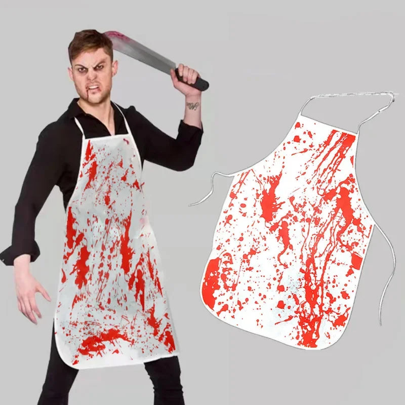 Halloween Horror Party Apron Butcher's Blood Apron Halloween Party Dress Up Role Playing Props Party Dress Up Supplies