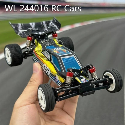New Wl Tech 244016 Rc Model of Remote Control High-Speed 1: 24 Electric Two-Wheel Drive Electric Competitive High-Speed Toy Gift