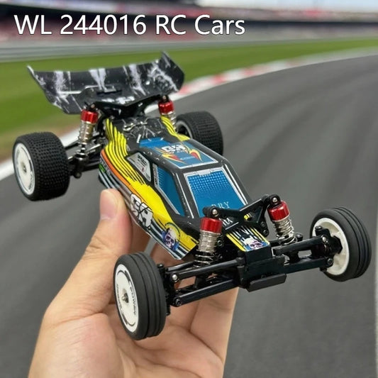 New Wl Tech 244016 Rc Model of Remote Control High-Speed 1: 24 Electric Two-Wheel Drive Electric Competitive High-Speed Toy Gift