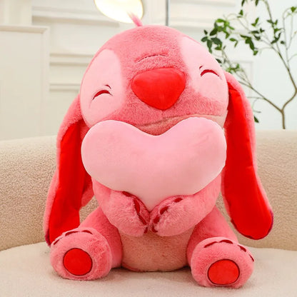 30cm Blue Pink Love Stitch Plush Toys Cartoon Lilo Stitch Doll Angel Plush Toy Cute Anime Soft Stuffed Children's Birthday Gift