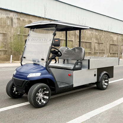 High Quality Street Legal Two Seater 48V 72v Electric Golf Cart Golf Hunting Cart With Cargo Box Golf Utility Cart and Farm Cart