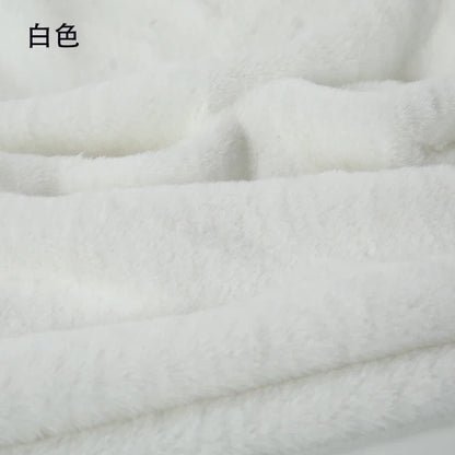40x50cm Faux Rabbit Fur Fabric 8mm Encrypted Soft Fur Short Plush 100% Polyester Handmade DIY Clothing Home Textiles Scarf Doll