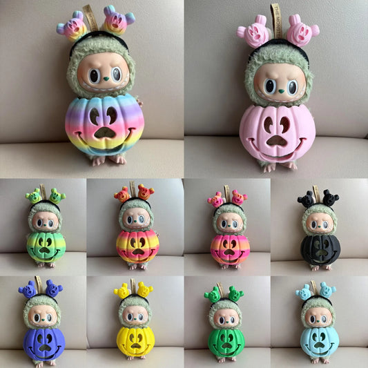 Clothes for Labubu Halloween Pumpkin Outfit Set for 1.0 3.0 Generation Vinyl Figure Collectible Decor Gift No Doll Included
