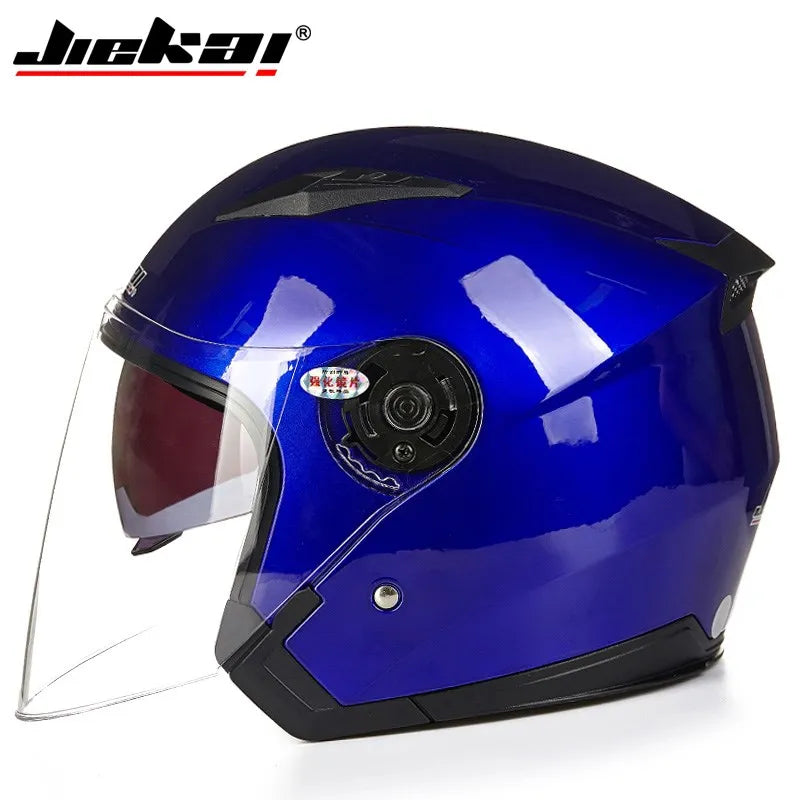 NEW Motorcycle Electric Bicycle Helmet Four Seasons DoubleLenses Racing Half Helmets Motorbike Helmet Medio Casco