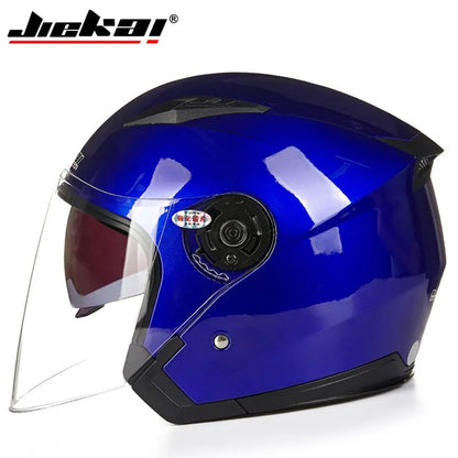 NEW Motorcycle Electric Bicycle Helmet Four Seasons DoubleLenses Racing Half Helmets Motorbike Helmet Medio Casco