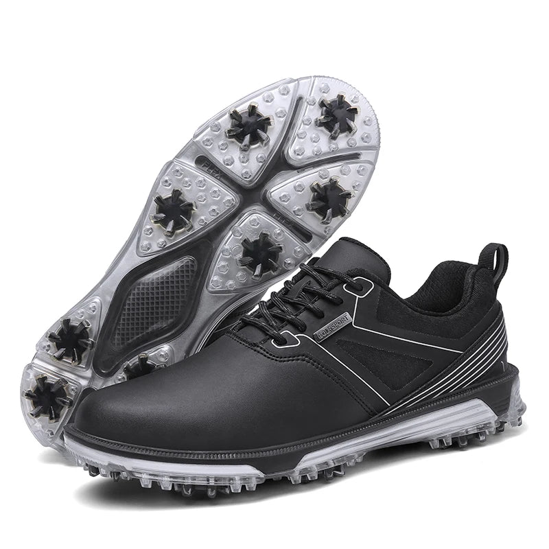 Waterproof Golf Shoes Men High Quality Leather Professional Outdoor Golfing Sneakers Walking Exported to Europe and America40-47