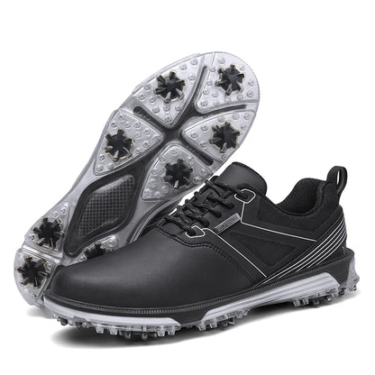 Waterproof Golf Shoes Men High Quality Leather Professional Outdoor Golfing Sneakers Walking Exported to Europe and America40-47
