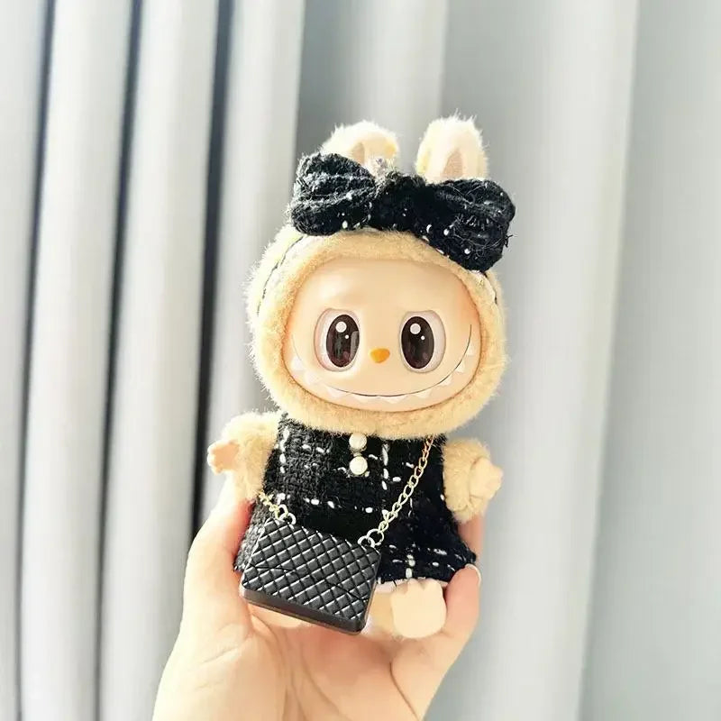 17cm Mini Plush Doll'S Clothes Outfit Accessories for Korea Kpop Exo Labubu Idol Suit Clothing Gift