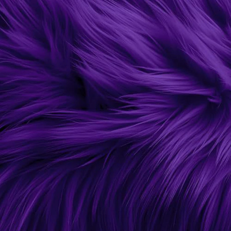 25*25Cm Faux Fur Fabric Square Artificial Fur Long Pile Plush Fabric for DIY Chair Cushion Crafts Dolls Beard Hair Decoration