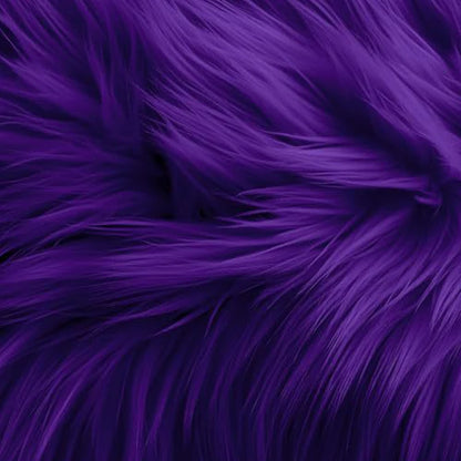 25*25Cm Faux Fur Fabric Square Artificial Fur Long Pile Plush Fabric for DIY Chair Cushion Crafts Dolls Beard Hair Decoration