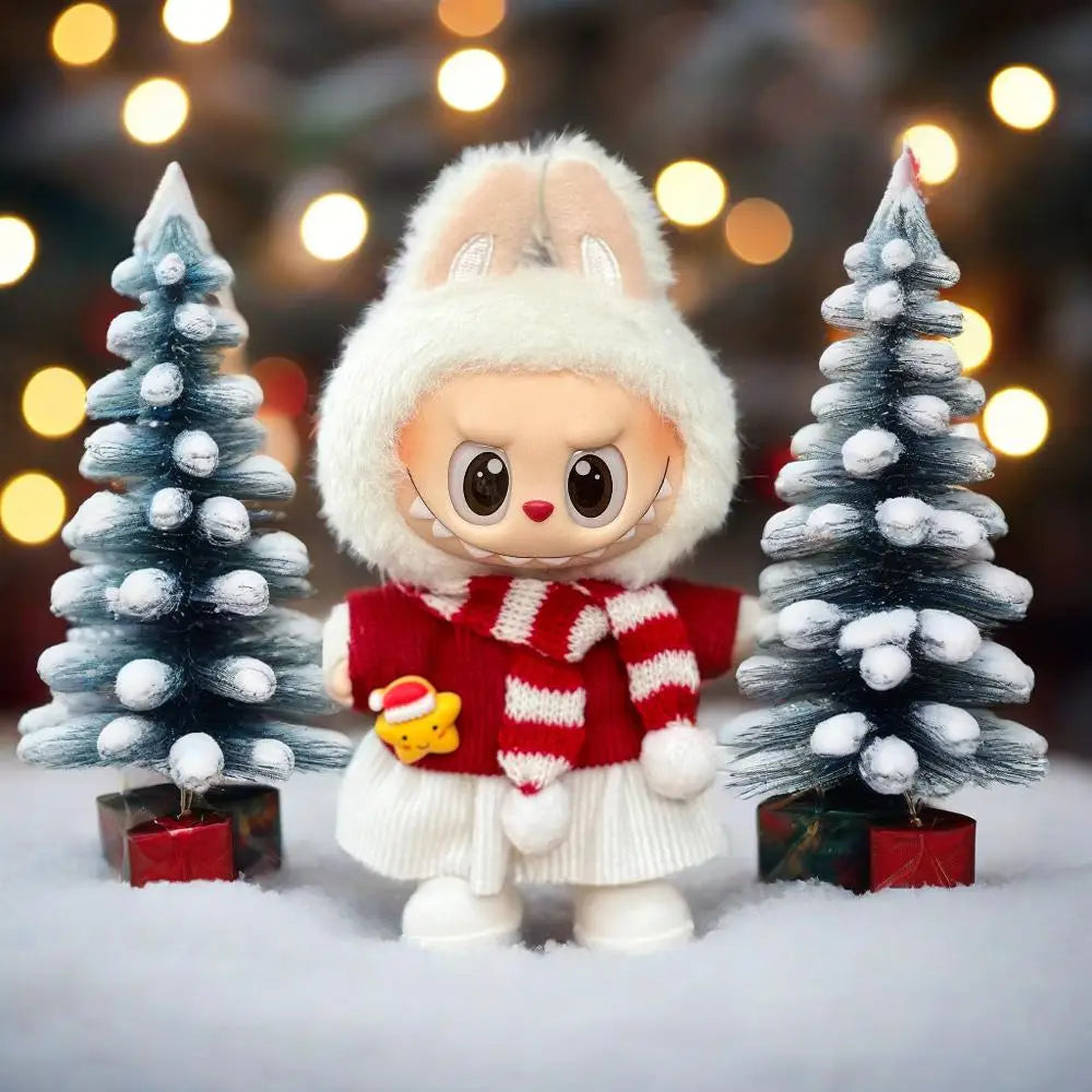 Christmas New Year's Decoration Clothes for Labubu 3.0 V1/V2 Doll Festival Clothing Outfits for Ropa Labubu Doll Accessories