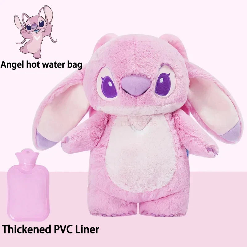 Disney Plush Hand Warm Bottle Stitch Cartoon Water Filled Hand Warmer Cute Lotso Hot Water Bottles Christmas Gift for Girlfrien