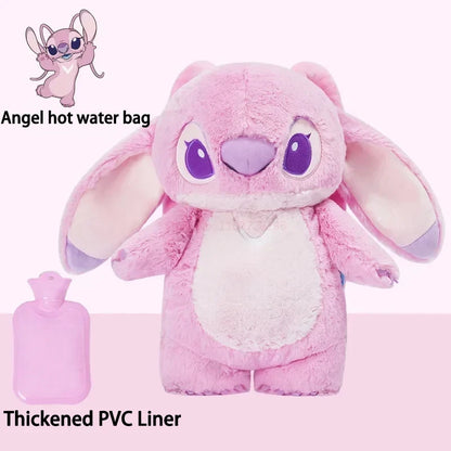 Disney Plush Hand Warm Bottle Stitch Cartoon Water Filled Hand Warmer Cute Lotso Hot Water Bottles Christmas Gift for Girlfrien