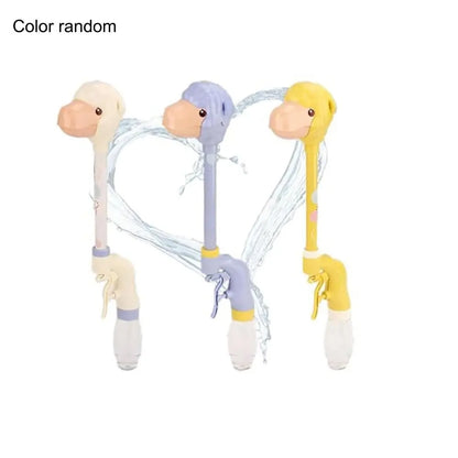 Water Battle Props Cute Water Gun Toy Cartoon Dinosaur Straight Tube Water Gun Duck Sheep Summer Beach Pool Toys for Kids
