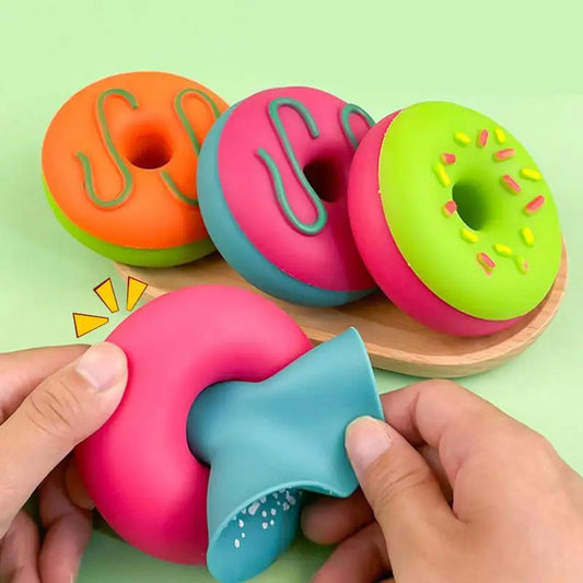 Donut Stretchy Toys | Soft Donut Fidget Rebound Sensory Toy | Funny Christmas Gift Cute Soft Pinch Toy Singular Squeeze Toys