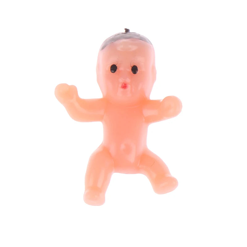 10/20/60Pcs Mini Plastic Baby Kids Small Toys High Quality 1 Inch Figurine Angel Doll Cupid Doll Christmas Doll Baking Decor