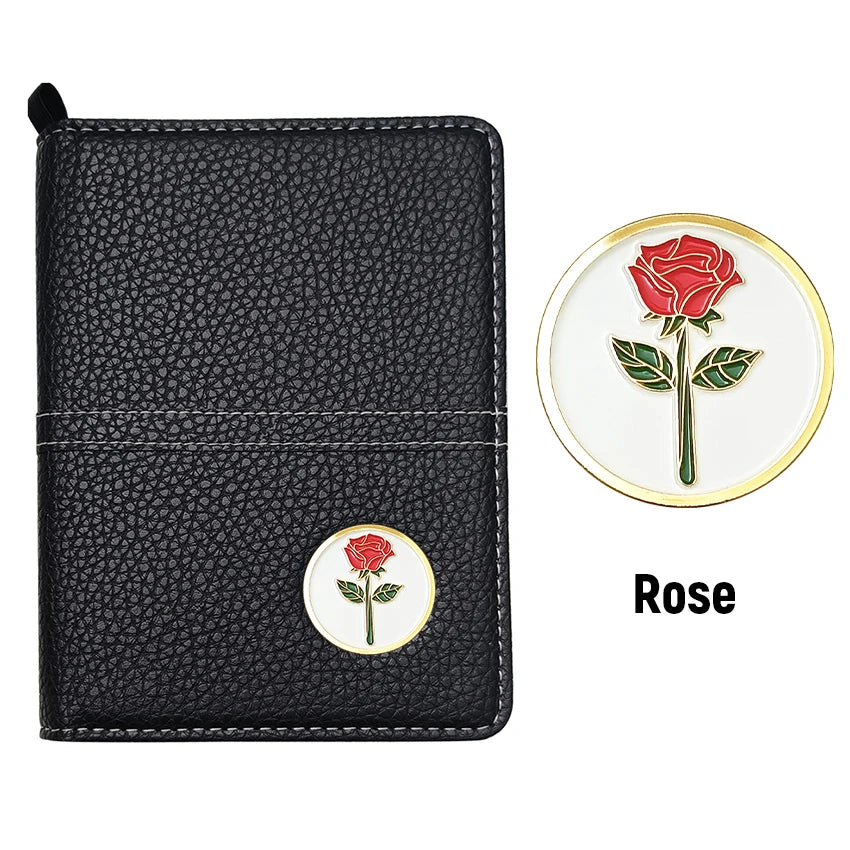 1 Set Golf Scorecard Holder Golf Score Card Wallet With Card Slot and Pencil Loop and Golf Marker Golf Accessories for Golfers