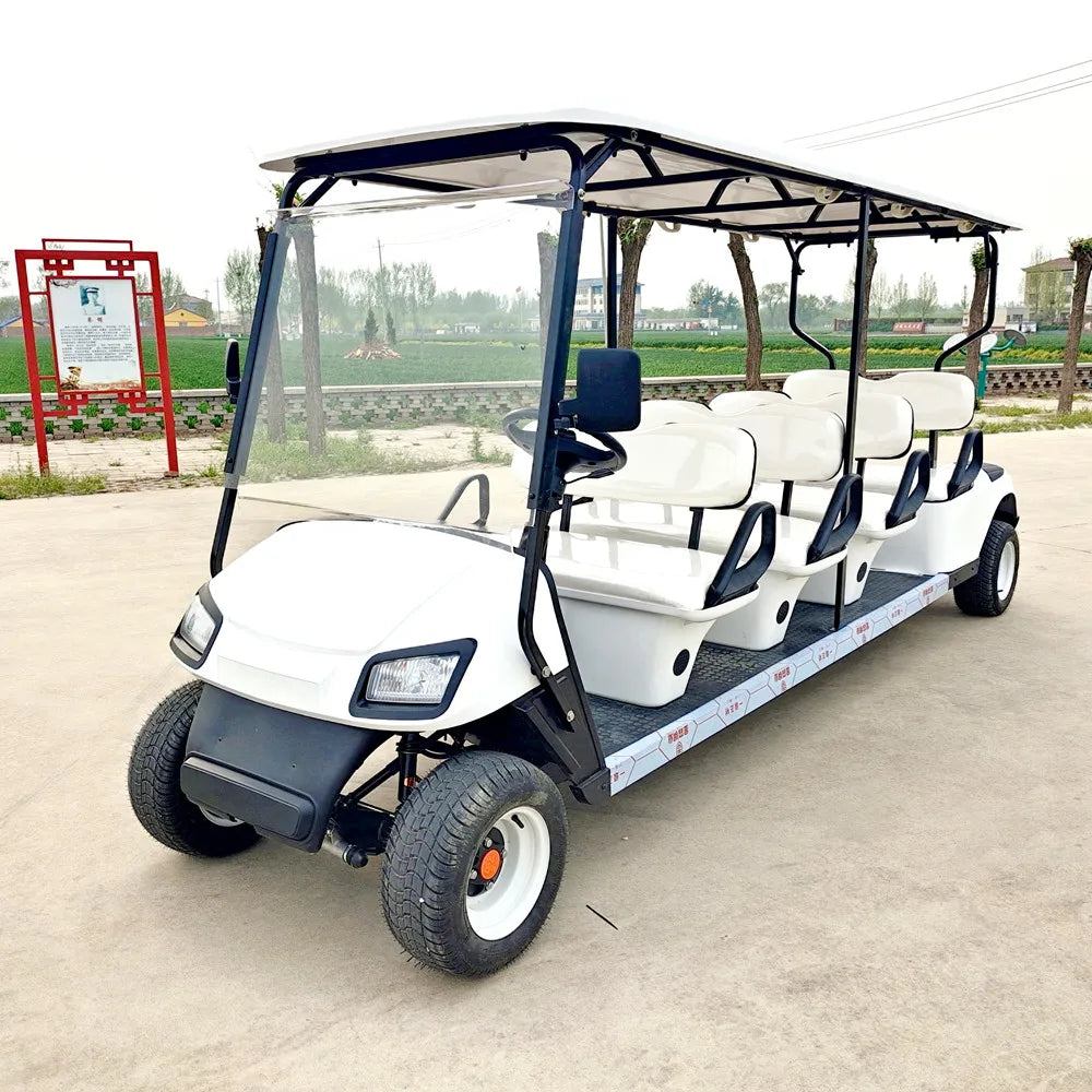 High Quality Street Legal Two Seater 48V 72v Electric Golf Cart Golf Hunting Cart With Cargo Box Golf Utility Cart and Farm Cart