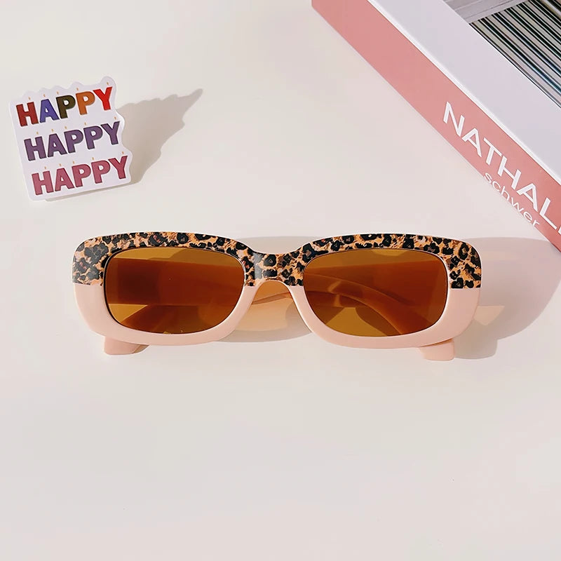 Children Cute Vintage Frosted Rectangle UV400 Sunglasses Outdoor Girls Boys Sweet Sunglasses Protection Classic Kids Sunglasses